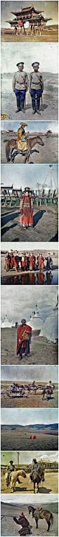 法国银行家Albert Kahn拍摄于1913年的蒙古，当时还属于中国民国。