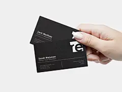 Business card hand