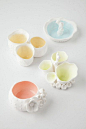 Coral inspired bathroom organizers