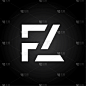initial letter fl logo design template creative