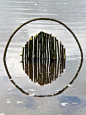 CJWHO ™ (Landart by Ludovic Fesson Using the water...)