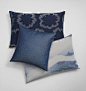 INTO THE BLUE cushions by SAHCO