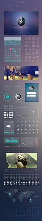 iOS 7 Style UI Kit | GraphicBurger