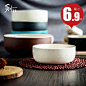 剑林创意日韩欧式陶瓷器餐具小汤碗大米饭碗面碗家用碗甜品碗套装-tmall.com天猫