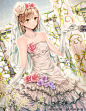 动漫婚纱花嫁少女角色主题图集原画插画线稿立绘图片素材美术资料-淘宝网