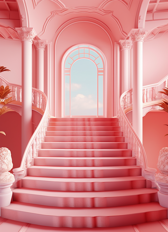 an ornamental stairc...
