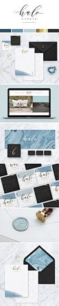 Halo Events :: Logo Design, Brand Board, Website Design - Saffron Avenue : Saffron Avenue