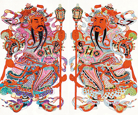 中国年画大展的四张"脸谱"  《秦琼,敬.