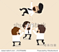 Vector cartoon of Businessmen throw up teammate to the air for congratulation 正版图片在线交易平台 - 海洛创意（HelloRF） - 站酷旗下品牌 - Shutterstock中国独家合作伙伴