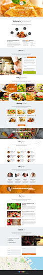 Shrimpy - Unique One Page Restaurant PSD Template