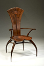 Joe Graham | 'Solidback Spider' Chair Walnut and oak: 