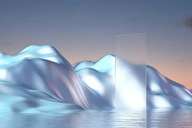 3d渲染亚克力板场景背景图片下载