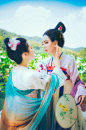 芙泽之陂，溪客居之。异花同蒂，菡萏鞭蕖，嘉莲双生，祥瑞千里，并蒂瑞莲，芙溪之仙。