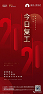 地产复工售楼海报设计