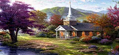 欧式田园风格油画背景,童话世界,欧美女装,梦幻,童话,房,乡村,田,油画,欧式油画,田园风光,欧式房屋建筑,女装,布艺,唯美,花朵,篱笆,树林,炊烟,藤椅,秋千,海报banne@飞天胖虎