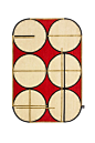 Tendance rouge Tapis Credenza, Patricia Urquiola (CC-Tapis & Spazio Pontaccio)