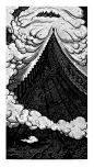 彭伟的黑白木刻版画 - 蚁多米 - 蚁多米版画
