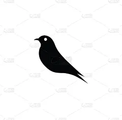 black bird logo design simple cool