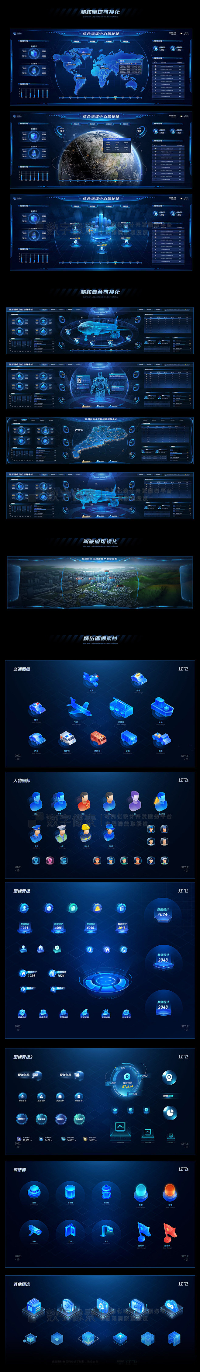 可视化大屏模板合集