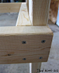 2x4 Shelving the best way to fit 2x4 at corner, screw, wood, shelf, end, no glue: 