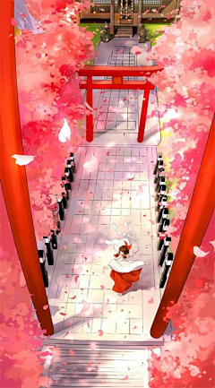 馒小希采集到场景阁---插画、场景、手绘、建筑的小希阁楼