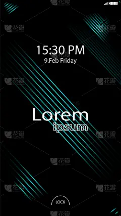现代,显示器,移动式,白色,蓝色,黑色,概念,智慧,锁,联系