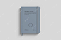 PSD notebook mockup with ribbon