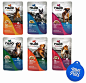 Nulo Freestyle Wet Dog Food Grain Free Broth Pouches Variety Pack, 6 Flavors, 12 Total Pouches and 1 Well Fed Pets Pet Food Lid