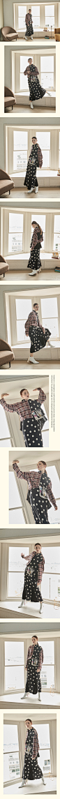 [W CONCEPT] : [Iannmore 아이앤모어] Checked Pleated Shirt