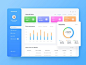 Fan Analysis01 system back-stage management ux flat ui dashboard data analysis colorful