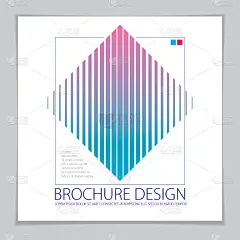 现代最小模板小册子，传单，海报。矢量几何图案抽象背景。条纹线纹理几何插图。