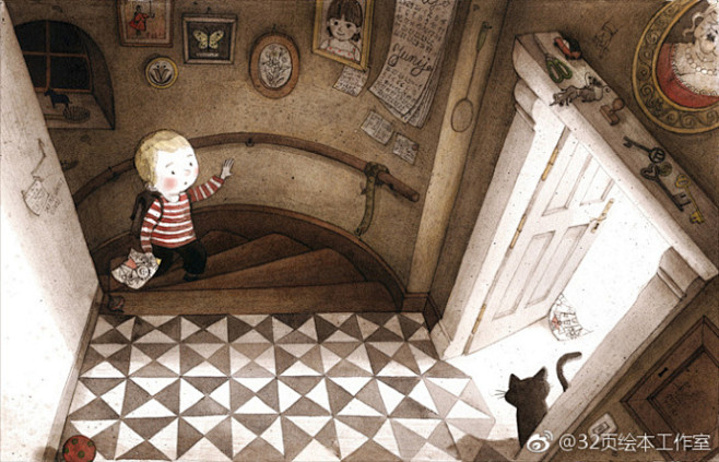 国外优秀绘本《男孩与房子》，由斯洛维尼亚...