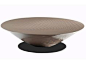 Round coffee table for living room MOOREA | Coffee table by ROCHE BOBOIS