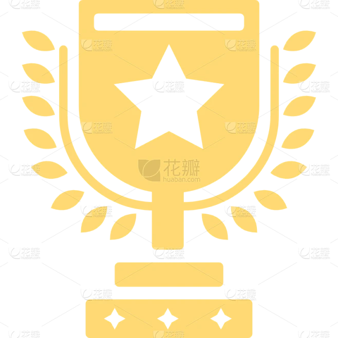 ICON-扁平奖杯奖牌电商图标7素材-花瓣网