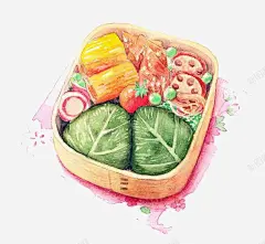 彩铅紫菜包饭 免费下载 页面网页 平面电商 创意素材
