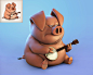 Pig, Arik Newman : Pig cartoon based on S.T.Lewis
Started as quick sculpt and took around 5 hours
Render in Keyshot .

cheers,