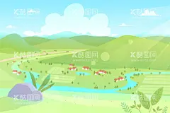 矢量农场背景【酷图网】ikutu.com 矢量农场背景,矢量乡村背景,农场背景,乡村地形背景,壁纸,农场,农村,大自然,植物,景色,风景地形