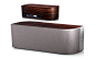 Wren V5 : The Wren V5 is a portable sound system designed to work with Apple Airplay.  The wood enclosure enhances sound by providing a chassis free from resonance and coloration.