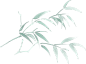 清明节水墨插画-竹枝
