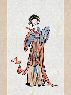 iPad古风水墨人物插画【九宫格3】_9_雨路_来自小红书网页版