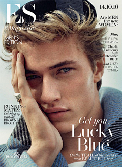 clalamomo采集到Lucky Blue Smith（拉奇·布鲁·史密斯）