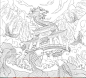 鱼跃龙门插画设计，春天插画设计-古田路9号-品牌创意/版权保护平台