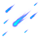 流星流星雨陨石坠落绚丽光效特效装饰后期合成PNG免扣PS设计素材
