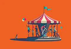 Peter Greenwood — 英國 布萊頓 : 在創作插畫時，年輕設計師應當努力避免犯什麼錯誤？「我認為，當你開始創業的時候（這一點正適用於我當初開始創業的日時候），你所從事的工作必須是令你感興趣和振奮的。試圖創作與現成作品相似的內容是行不通的。設計內容應當涉及你是誰，而什麼樣的設計能讓你揚帆起航。這樣，你就能在自己的工作中感受到真實性，並得到人人都能參與的普及性。」