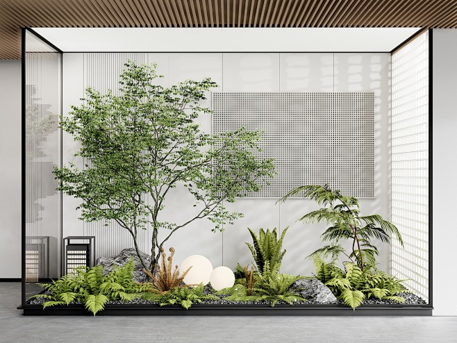 现代庭院小品 景观植物小品 室内造景-室内设计-拓者设计吧
