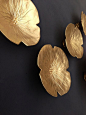 Golden Graces Wall art sculpture Opulent gold by PrinceDesignUK: 