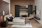 Fashion Forward Home Design With Timeless Elegance : Luxury home interior with elegant modern decor. Featuring high-end designer furniture, sophisticated interiors with red-brown decor accents and wood panel walls