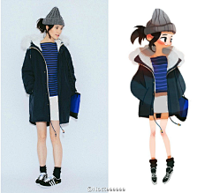 衷于lxx采集到插画服装