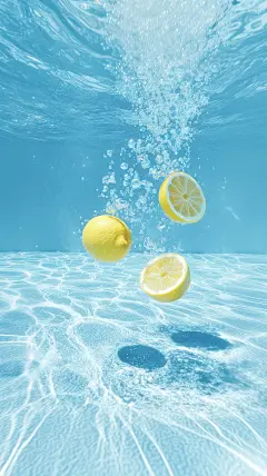 拿去吧~夏日手机壁纸~柠檬泳池 - 小红书