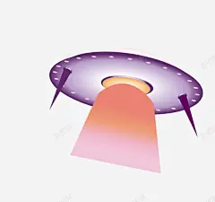 卡通手绘宇宙飞船图案图标 创意素材